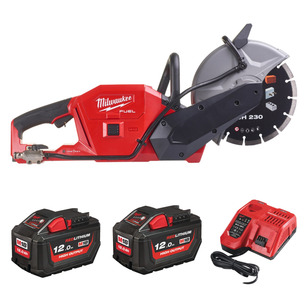 Milwaukee M18FCOS230-122 18v Fuel Cut Off Saw Kit - 2 x 12.0ah Batteries