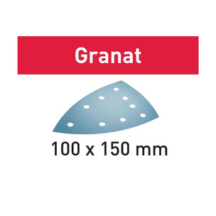 Festool Sanding Disc Granat STF DELTA/9 GR/50 - Pack of 50 - 60G