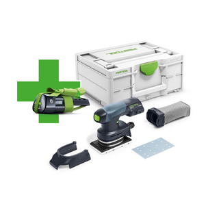 Festool 577592 18v Cordless Orbital Sander RTSC 400-Basic Naked in Systainer with 3ah Battery