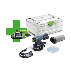 Festool 577594 18v Cordless Eccentric Sander ETSC 125-Basic Naked in Systainer with 3ah Battery