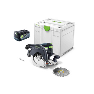 Festool 577598 Cordless Circular Saw HKC 55 EB-Basic Naked with a 5ah Battery In Systainer