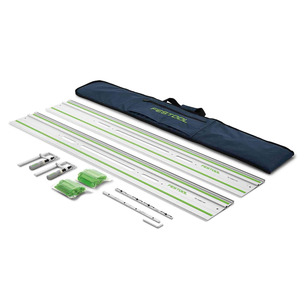 Festool 577932 Guide Rail Kit FS1400/2 - 2 x 1.4 Guide Rails, Connector, Bag and 2 x Clamps