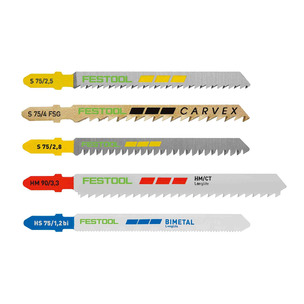 Festool 578071 Jigsaw Blade Set STS-Sort/21 W/P/M (Wood/Metal/Plastic) 21pc