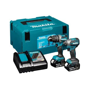 Makita DLX2578TJ 18v LXT 2pc Kit - DHP484 Combi Drill / DTD158 Impact Driver - 2 x 5.0ah Batteries