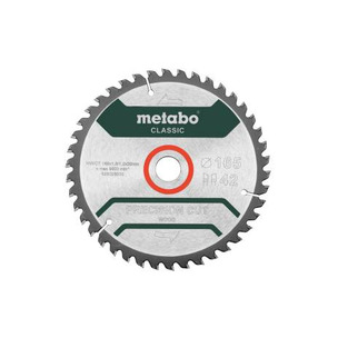 Metabo 628026000 165mm Saw Blade Precision Cut Wood - Classic 