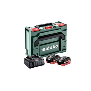 Metabo 685131590 Basic Set - 2 x LIHD 8ah Batteries and Quick Charger in Metabox Case