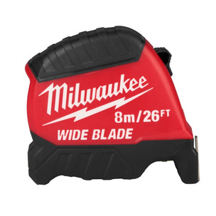 Milwaukee Gen 2 Wide Blade Tape Measure  - 8m/26ft