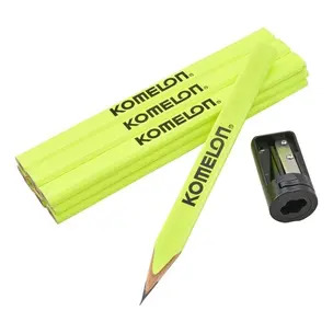 Komelon XMS26PENCILS Hi-Vis Carpenter's Pencils & Sharpener Set