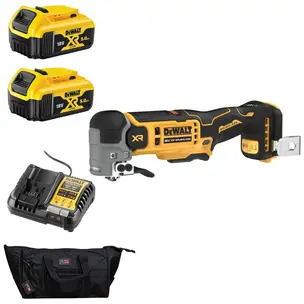 DeWalt DCS359N 18V XR Cordless Oscillating Multi-Tool Anti-Vibration Kit - 2 x 5.0ah Batteries, Charger & PTM Bag
