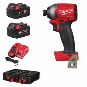 Milwaukee M18FID2-502P 18V Fuel Impact Driver (2 x 5.0Ah Batteries) in Packout Case