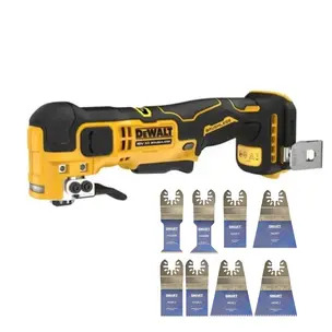 Dewalt DCS358N 18V XR Cordless Brushless Oscillating Multi-Tool Naked With Smart H8MAK 8 Piece Assorted Blade Set