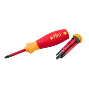 Wiha XMS26PKTMAX Slimfix VDE Screwdriver Set 6 Piece 