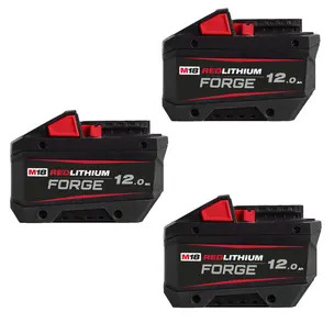 Milwaukee M18FB12 18v Forge 12.0ah Batteries - 3 Pack