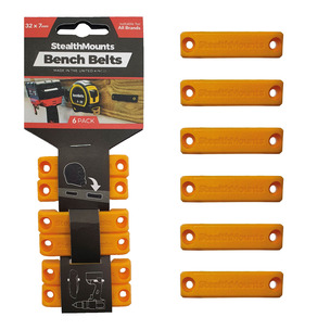StealthMounts 6 Pack Bench Belts - Yellow