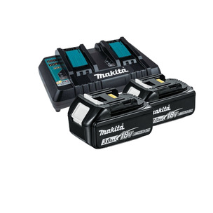 Makita BL1830 18V LXT 3.0Ah Li-ion Batteries & DC18RD Twin Charger Kit (2 x Batts & Charger)