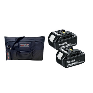 Makita BL1850 18V LXT 5.0Ah Li-Ion Batteries (Twin Pack) In Powertoolmate Bag