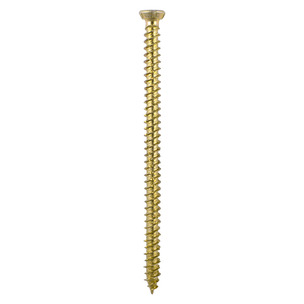 Timco Concrete Screws - TX - Flat Countersunk - Yellow Various Sizes Pack of 100 