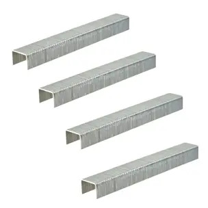 Milwaukee 4932492565 Staples 10.6 x 1.25 x 6mm Galvanised Fine Wire Staples for M12BST 1400pc Box - Four Pack