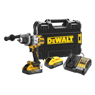 Dewalt DCD1007H2T 18v XR Brushless Premium Hammer Drill Kit - 2 x 5.0ah Powerstack Batteries