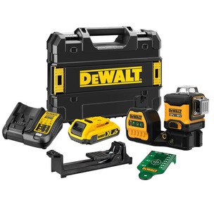 DeWalt DCE089D1G18-GB 12V-18V Compatible 3x360° Green Beam Multi-Line Laser Kit