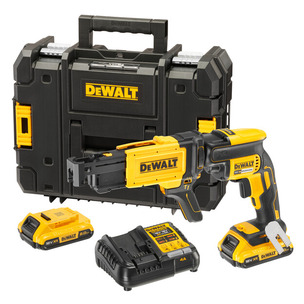 DeWalt DCF620D2K 18V XR Brushless Drywall Screwdriver Kit With 2 x 2.0Ah Batteries, Charger, And Case