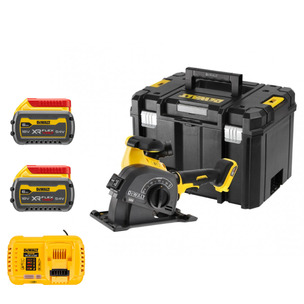 DeWalt DCG200T2 54v XR Flexvolt Wall Chaser Kit in Tstak Case - 2 x 6.0ah Batteries