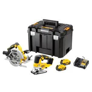 Dewalt DCK2012P2T 2pc 18v XR Jigsaw and Circular Saw Kit - 2 x 5.0ah Batteries
