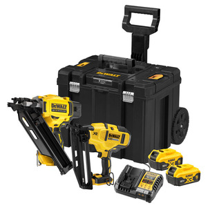 Dewalt DCK246P2T 18v XR Twin Nailer Kit DCN930 First Fix / DCN660 Second Fix in Tstak Case - 2 x 5.0ah Batteries