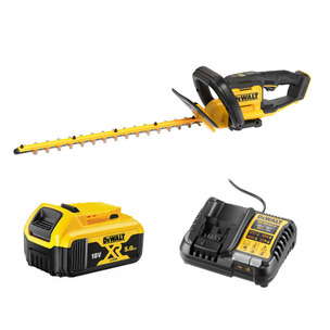 Dewalt DCMHT564P1 18v XR 55cm Hedge Trimmer Kit - 1 x 5.0ah Battery