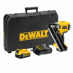 DeWalt DCN692P2 18V XR 2-Speed Brushless Framing Nailer Kit (2 x 5.0Ah Li-Ion Batteries, Charger & Case)