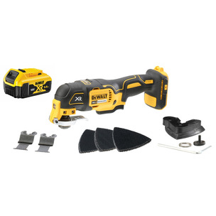 DeWalt DCS355N 18V XR Brushless Multi-Tool with Accessory Set (Body Only) & DCB184 5.0Ah Battery