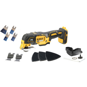 DeWalt DCS355N 18V XR Brushless Multi-Tool with Accessory Set & Smart H4MAK Blade Set (Body Only)