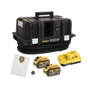 DeWalt DCV586MT2 54V XR Flexvolt M-Class Dust Extractor Kit - 2 x 6.0ah Flexvolt Batteries