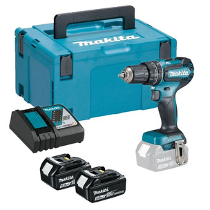 Makita DHP458RTJ 18v LXT Combi Drill Kit - 2 x 5.0ah Batteries