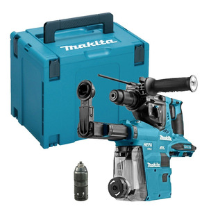 Makita DHR281ZWJ 18vx2 LXT SDS+ Rotary Hammer Drill with Dust Extraction Naked In Case