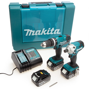 Makita DLX2336SF3 18v Twin Combi/Impact Twin Kit - 3 x 3.0ah Batteries