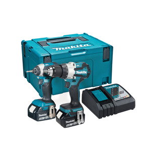 Makita DLX2507TJ 18v Brushless Twin Kit DHP489 Combi Drill / DTD153 Impact Driver - 2 x 5.0ah Batteries