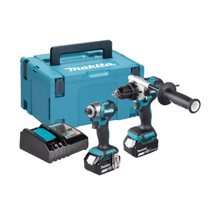 Makita DLX2516TJ 18v LXT 2pc Brushless Combo Kit DHP486 Combi & DTD173 Impact Driver - 2 x 5.0ah Batteries