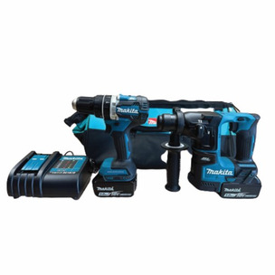 Makita DLX2278TX1 18v Brushless Combi and SDS Twin Kit - 2x 5ah Batteries