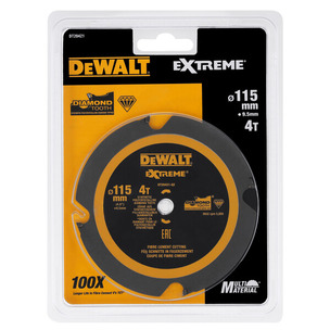 Dewalt DT20421 115mm 4T Multi Material Circular Saw Blade
