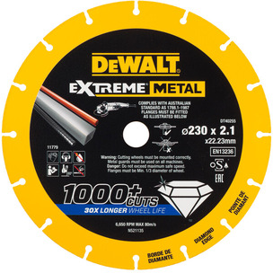 Dewalt DT40255 Extreme Diamond Disc - 230mm x 22.23mm x 1.5mm