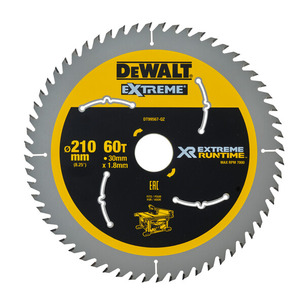 Dewalt DT99567 210mm Extreme Runtime Circular Saw Blade (210mm x 30mm x 60T)