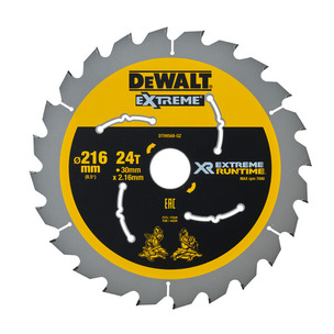 Dewalt DT99568 216mm Extreme Runtime Circular Saw Blade (216mm x 30mm x 24T)