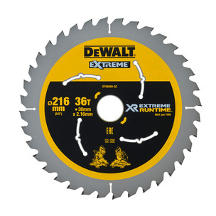 Dewalt DT99569 216mm Extreme Runtime Circular Saw Blade (216mm x 30mm x 36T)