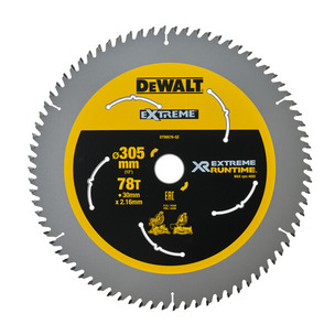 Dewalt DT99576 305mm Extreme Runtime Circular Saw Blade (305mm x 30mm x 78T)