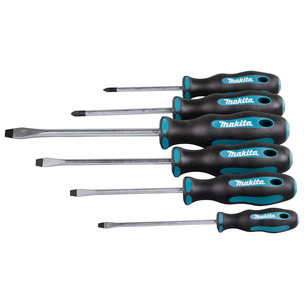 Makita E-10512 6pc Slotted & Pozi Screwdriver Set 