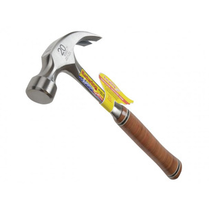 Estwing E20C 20oz Curved Claw Hammer - Leather Grip
