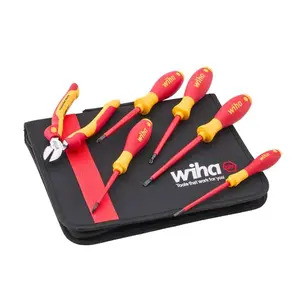 Wiha XMS26VDESET Electrician's VDE Screwdriver & Plier Set