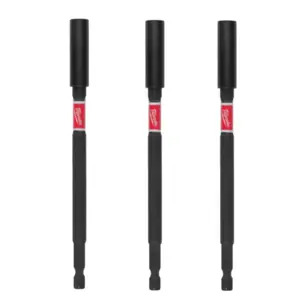 Milwaukee 4932471822 Shockwave Impact Duty Magnetic Bit Holder 152mm - Triple Pack