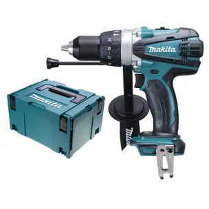Makita DHP458Z 18V LXT Combi Drill Naked & MakPac Type 3 Stacking Case
